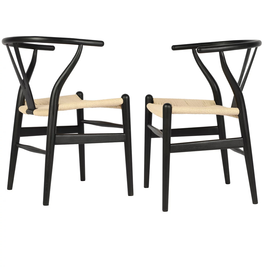 Black 3 Piece Round Dining Table Set W9502