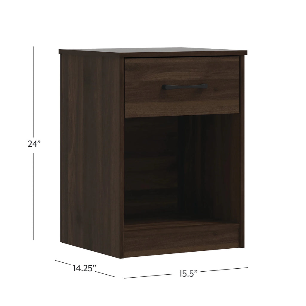 White 1 Drawer Nightstand G365