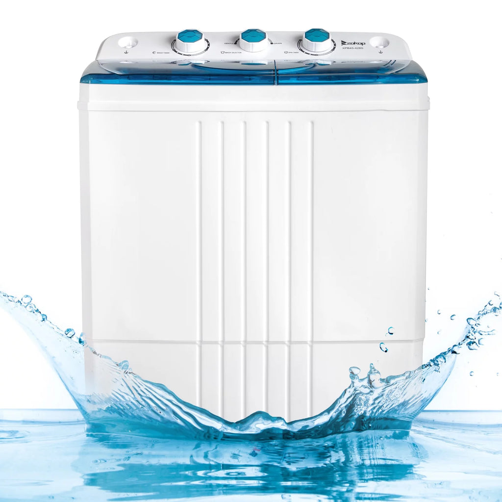 Compact Twin Tub Portable Mini Washing Machine with Drain Pump I871
