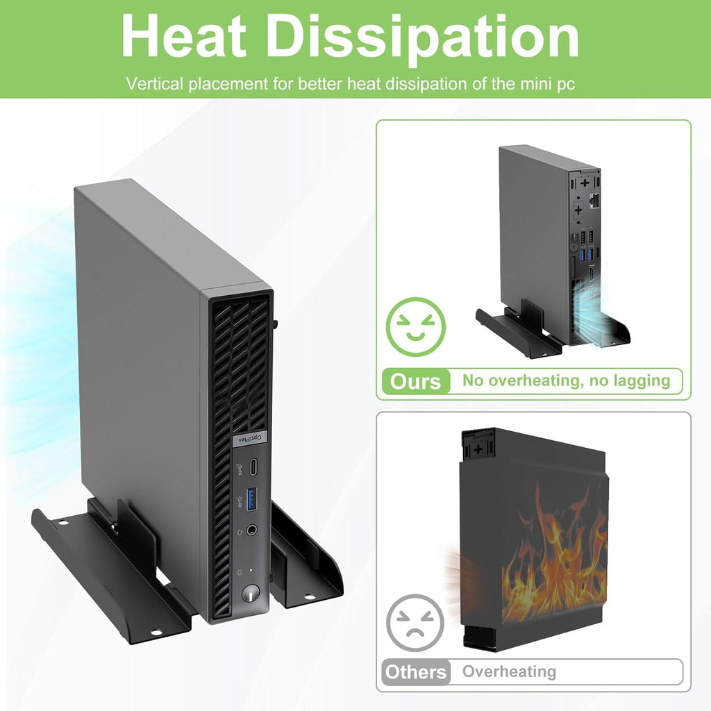Adjustable Vertical Desk Stand for Mini PC N587159