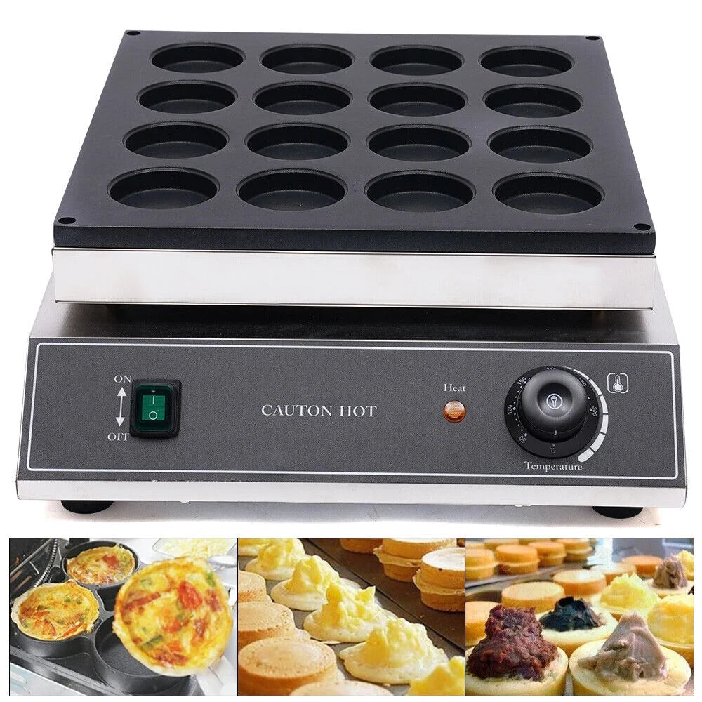 16 Holes Electric Nonstick Waffle Pancake Maker 1700W O7965
