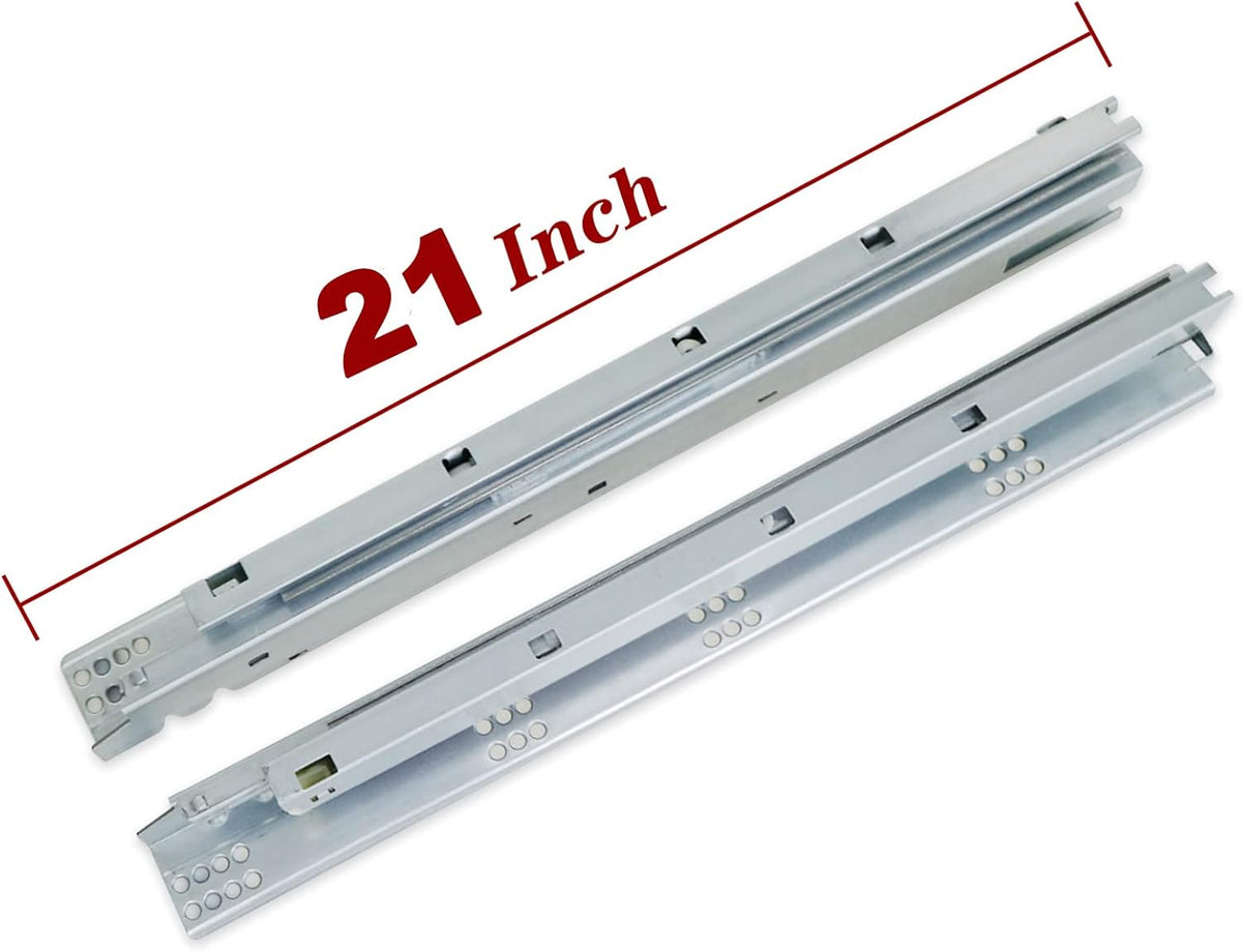 Soft Close Undermount Slide with Rear Bracket and Locking Device, 6 Pair P338