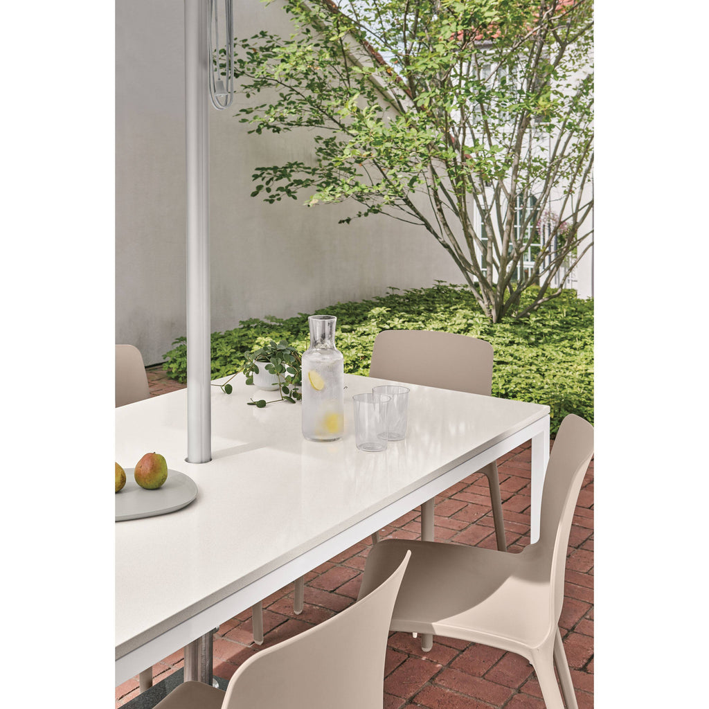 Orange Recycled HDPE Parsons Patio Table G88807