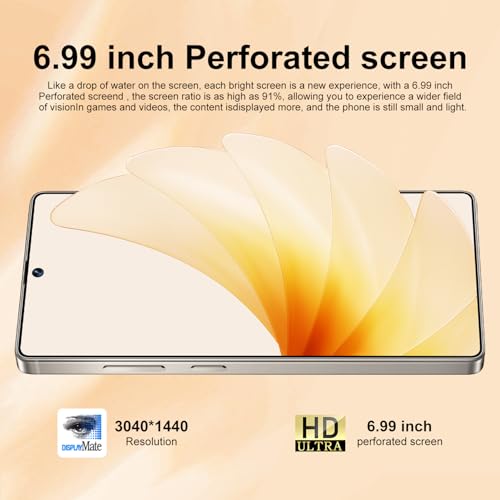 Unlocked Android Phone 6.99" AMOLED 7000mAh 8GB RAM 256GB Blue I970