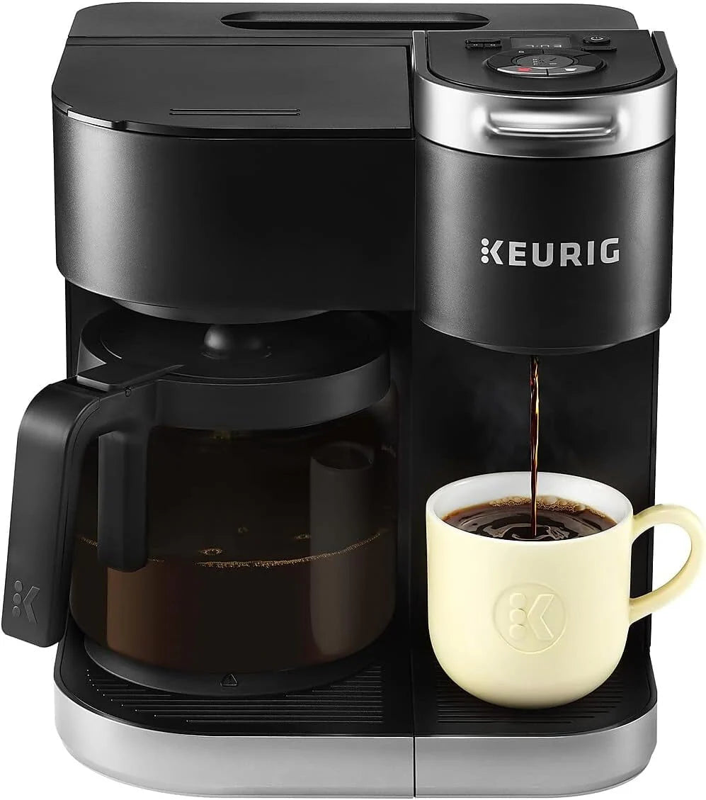 Black Single Serve & Carafe Coffee Maker D711