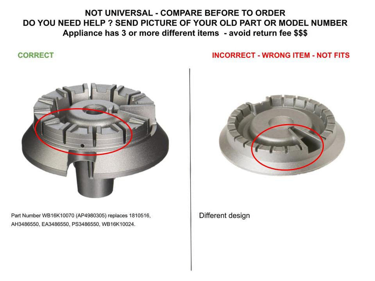 Range Small Burner Replacement for GE N782