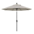 9ft Fiberglass Market Umbrella Collar Tilt Black Olefin Woven L643078