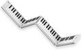 White Portable 88 Key Digital Piano Keyboard with Rechargeable Battery J972590