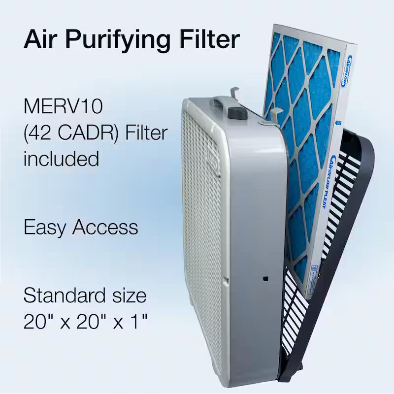 20 in. 3-Speed Air Purifier and Room Fan J66296