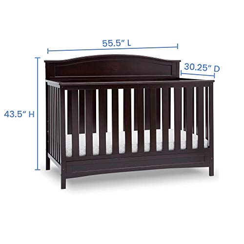 White 4-in-1 Convertible Baby Crib T9913