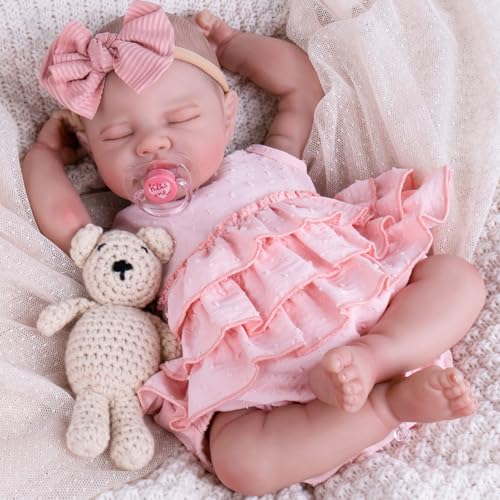 20'' Realistic Vinyl Baby Doll with Outfit Set Q6518