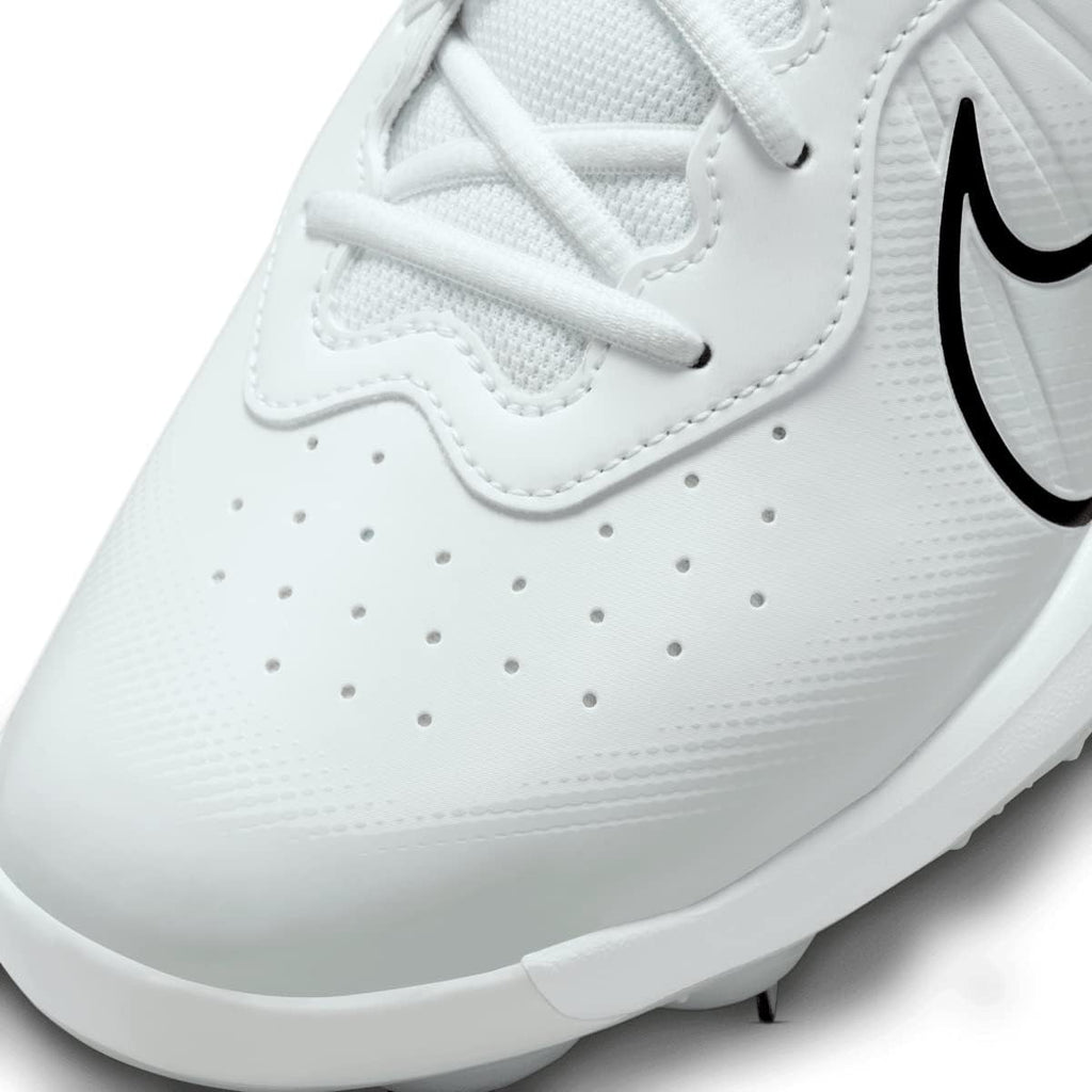 White Gray Size 8 Medium Baseball Cleats N7547