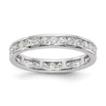 14k White Gold Lab Grown Diamond Channel Set Eternity Band P90640