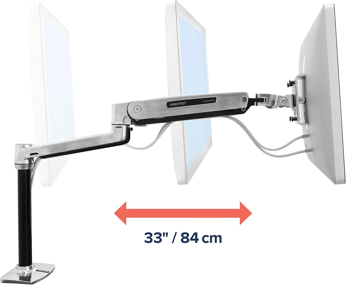 Polished Aluminum Single Monitor Arm I27978
