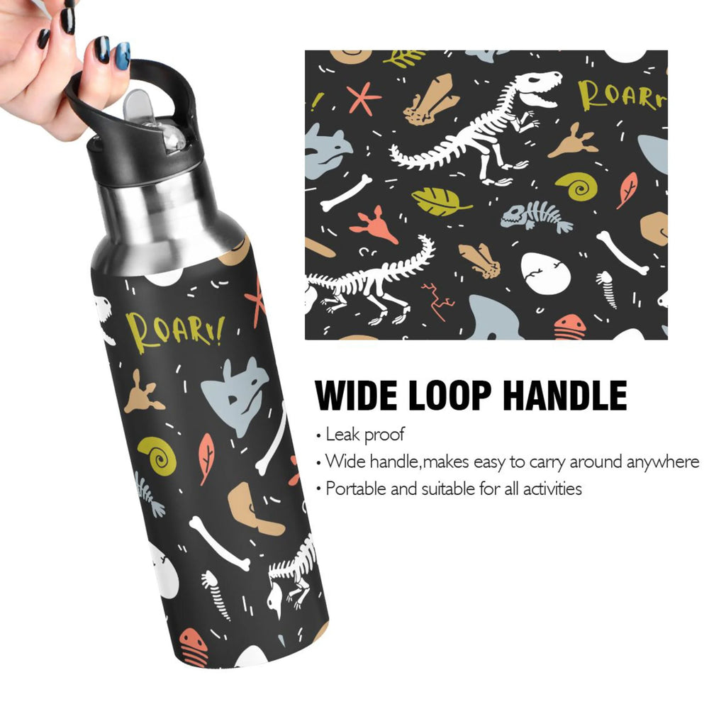 Stainless Steel Vacuum Insulated Water Bottle with Straw Lid 20 OZ Z289370
