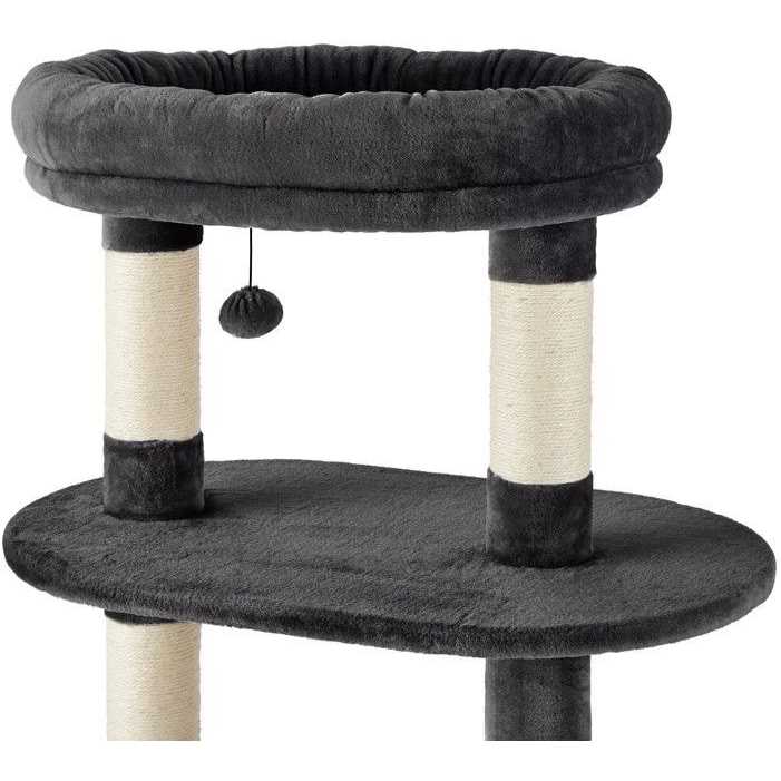 59.5-in Heavy Duty Faux Fur Cat Tree Condo H921251