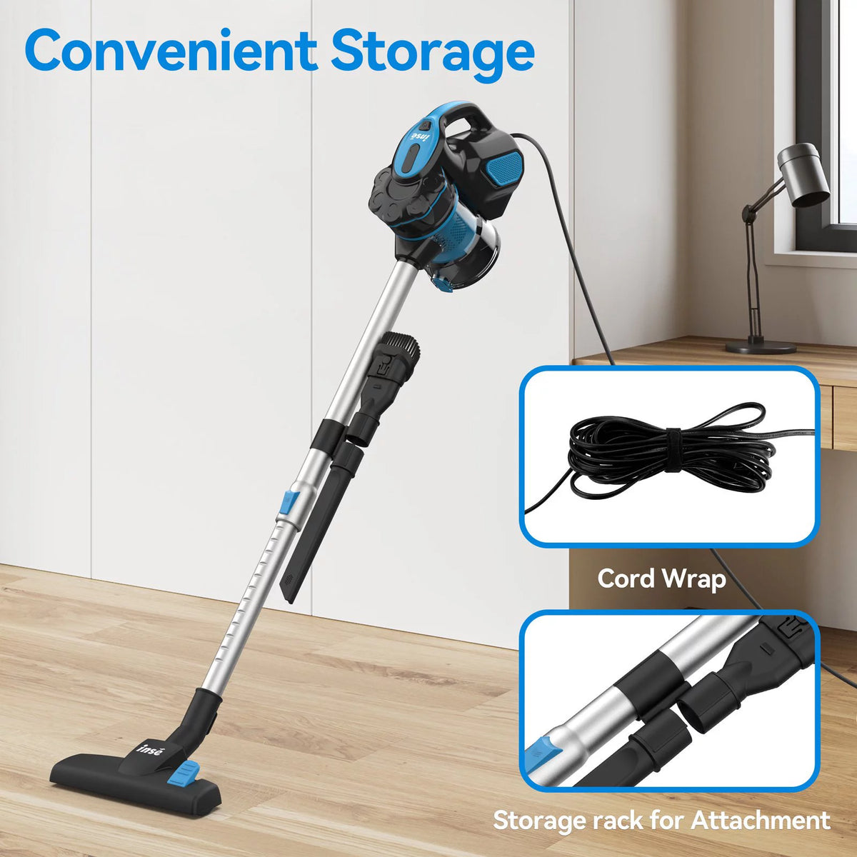 Cord Vacuum Cleaner, 18KPa 600W 3 in 1 Handheld Vacuum, Red J82569