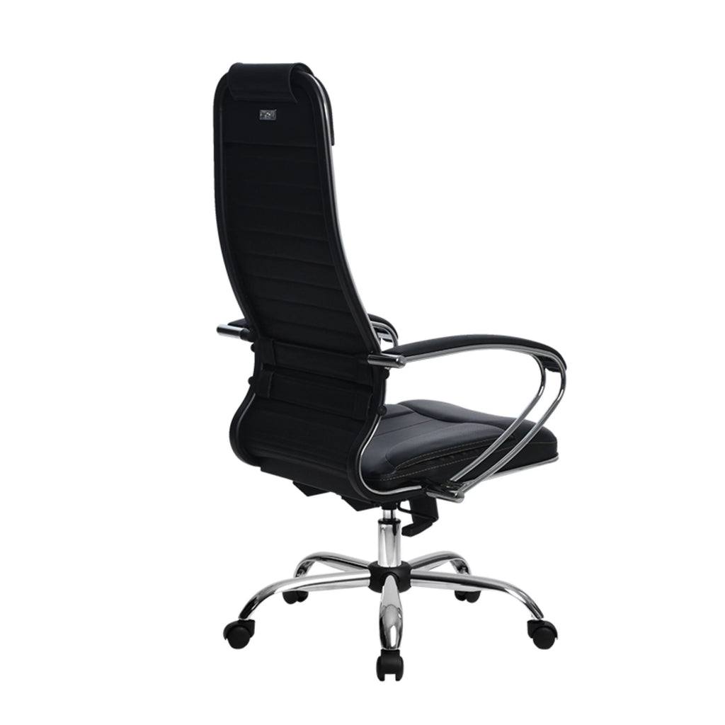 Black High Back Executive Office Chair with Adjustable Headrest and Armrests K12062