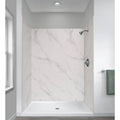 Five Panel Alcove Shower - Carrara White S311499