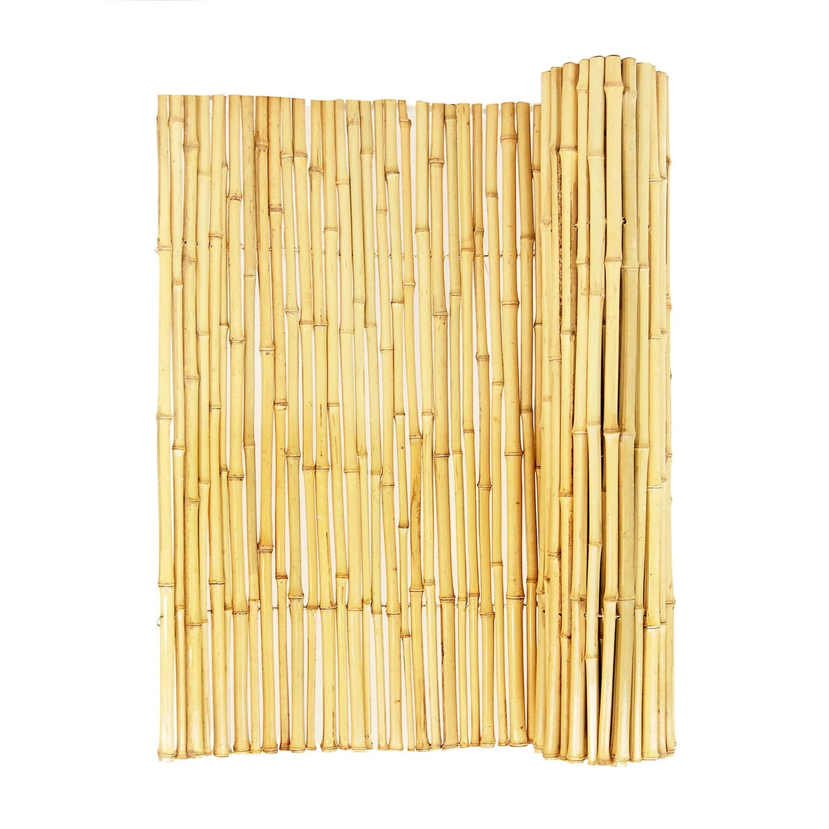 Natural Bamboo Fencing Garden Screen Rolled Fence Panel 3/4 D x 4' H x 8' L A3197