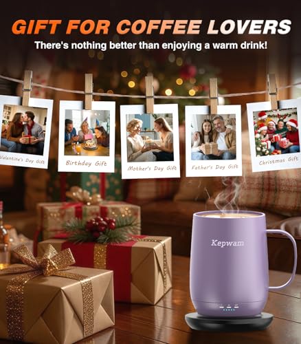 16oz Self Heating Coffee Mug with Temperature Control O3785
