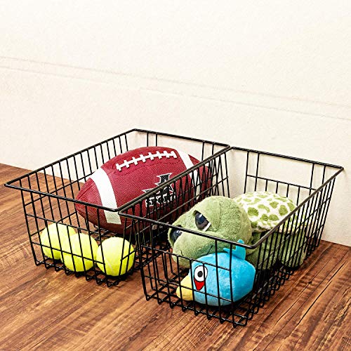 17.5" 2Packs Wire Metal Freezer Organizer Bins O167