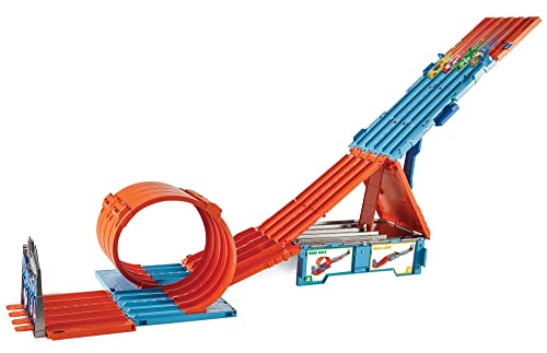 Toy Car Track Set with 2 Cars in 1:64 Scale C193257