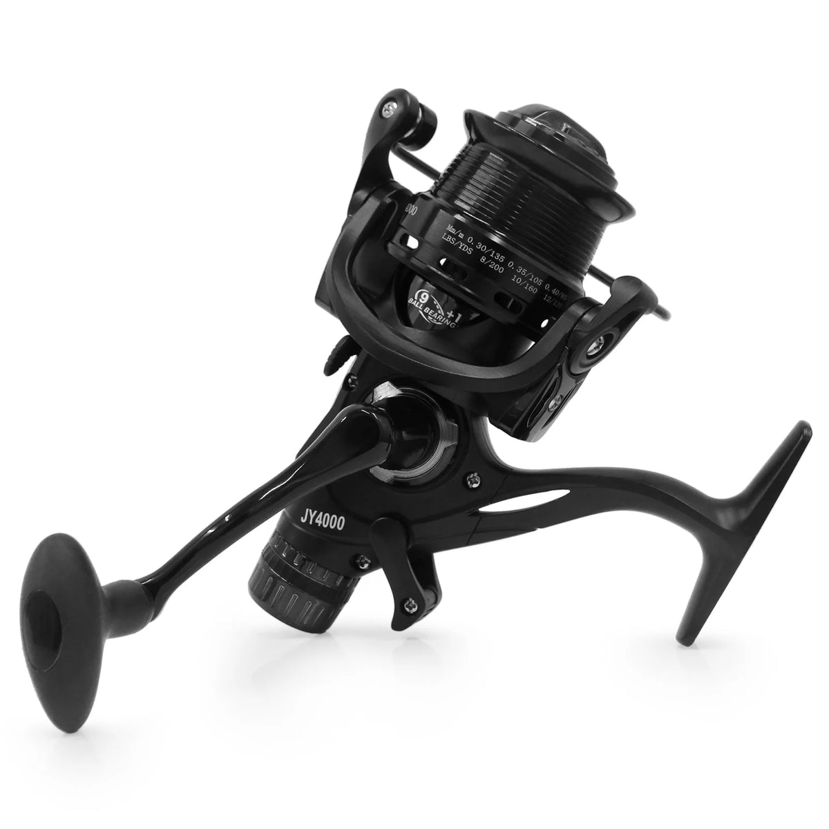 Fishing Reel Dual Brake System High Speed Spinning Interchangeable Handle P21266