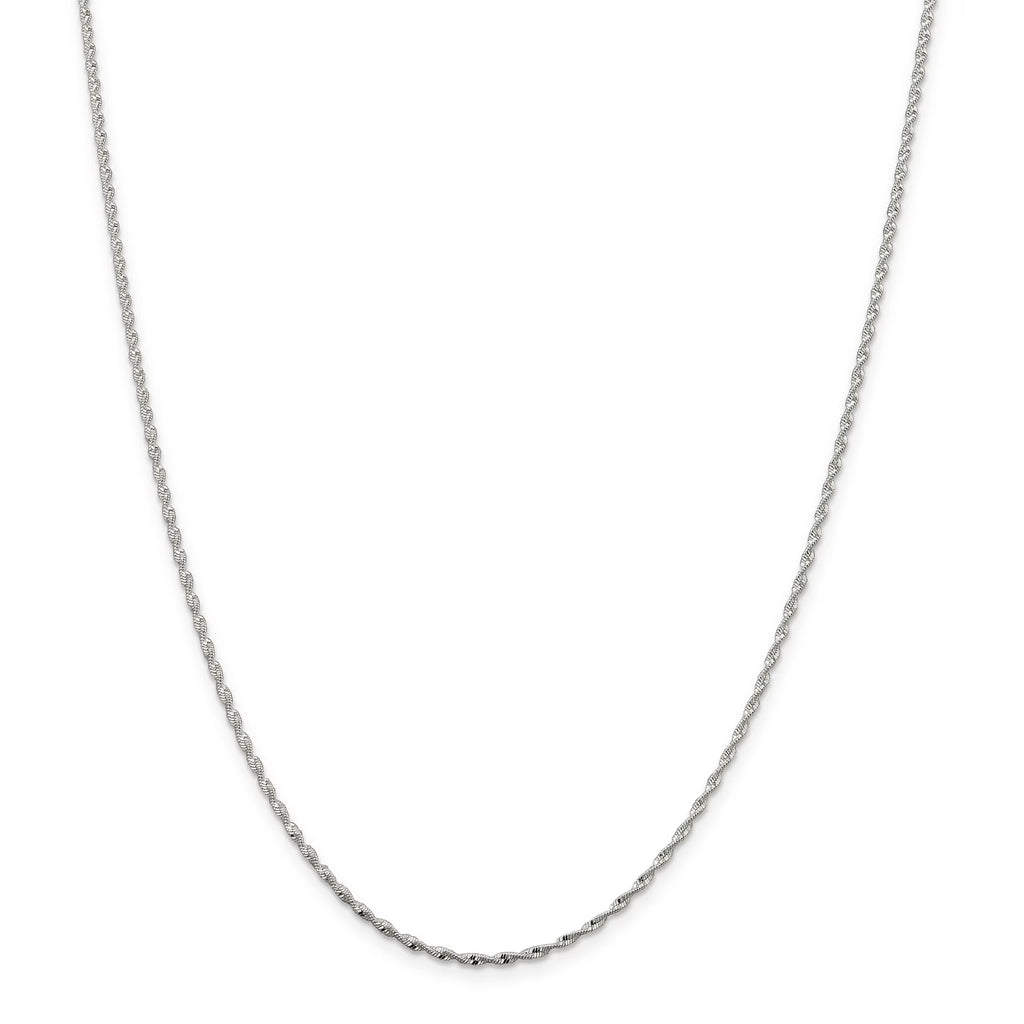 Sterling Silver Twisted Herringbone Chain D784628