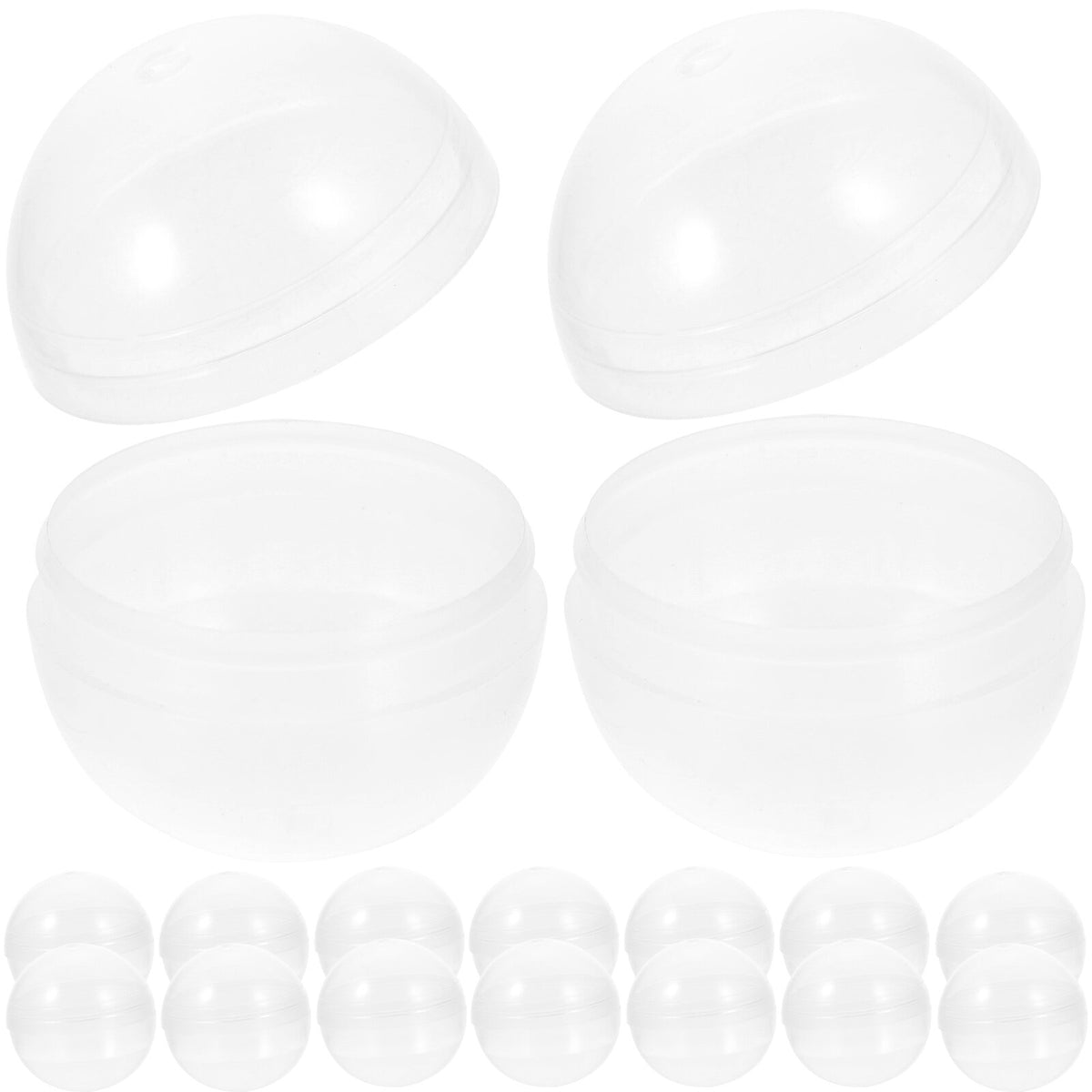 100pcs Clear Plastic Fillable Balls E788