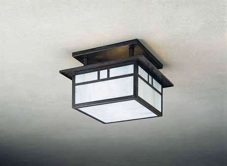 Antique Copper Two-Light Semi-Flush Mount Light K92414