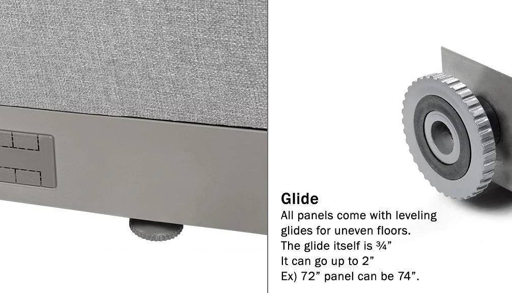 L-Shaped Freestanding Office Partition D3570