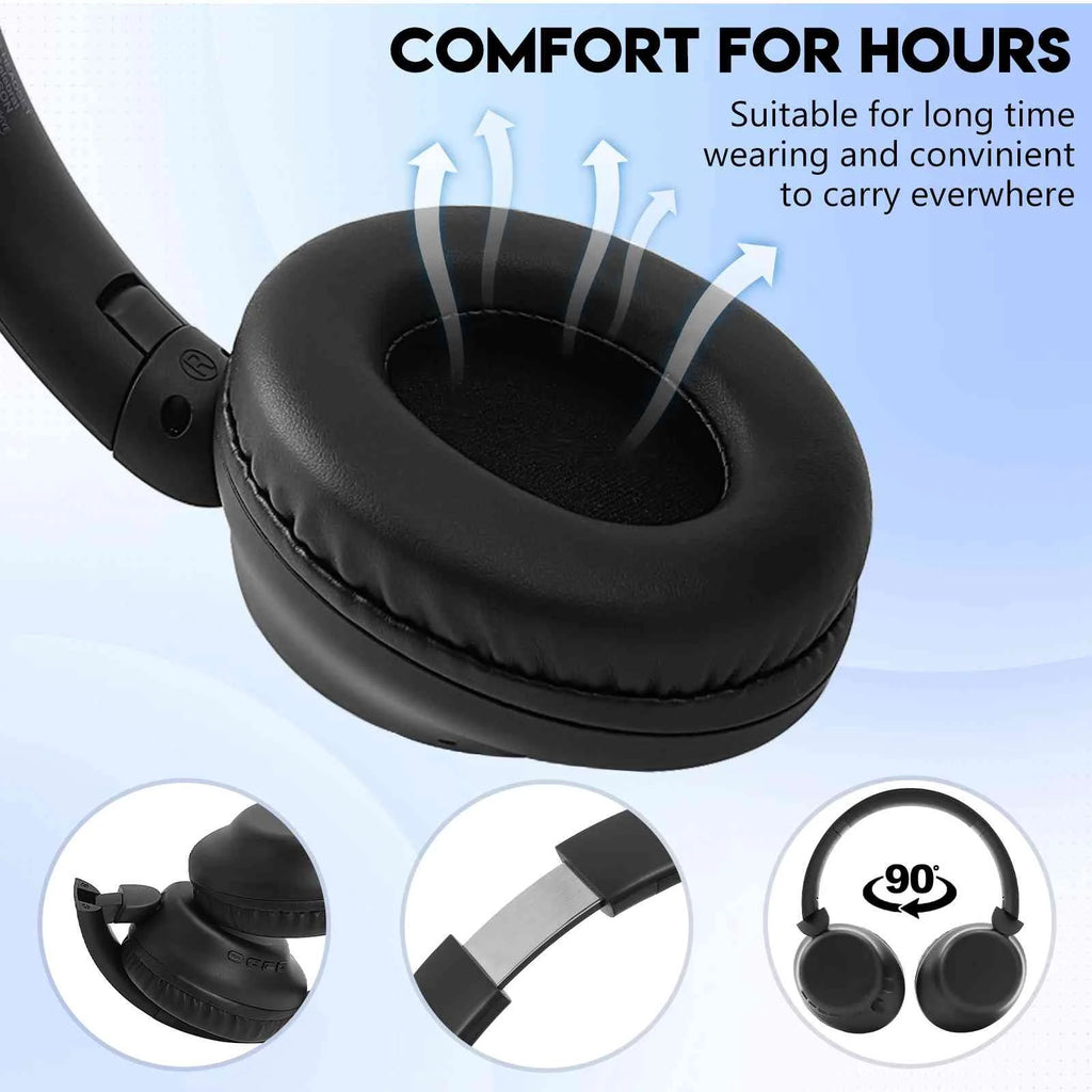 Wireless Bluetooth Over The Ear Headphones with Mic F370