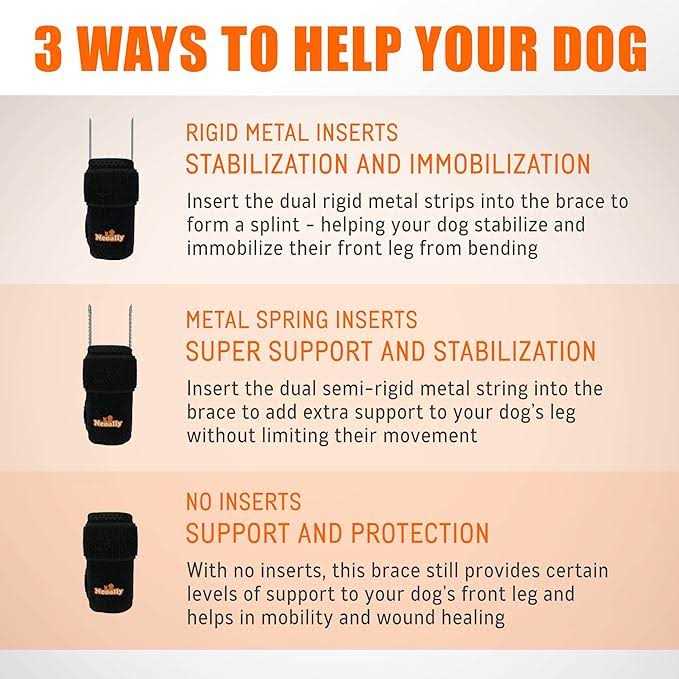 3-in-1 Dog Front Leg Support Brace A1939