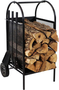 Wrought Iron Firewood Rack with Poker, Shovel and Brush Tools O15091