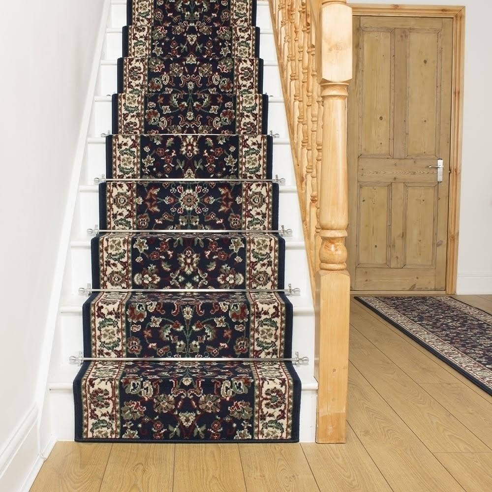 Persian Blue Stair Carpet Runner 35 foot R67132
