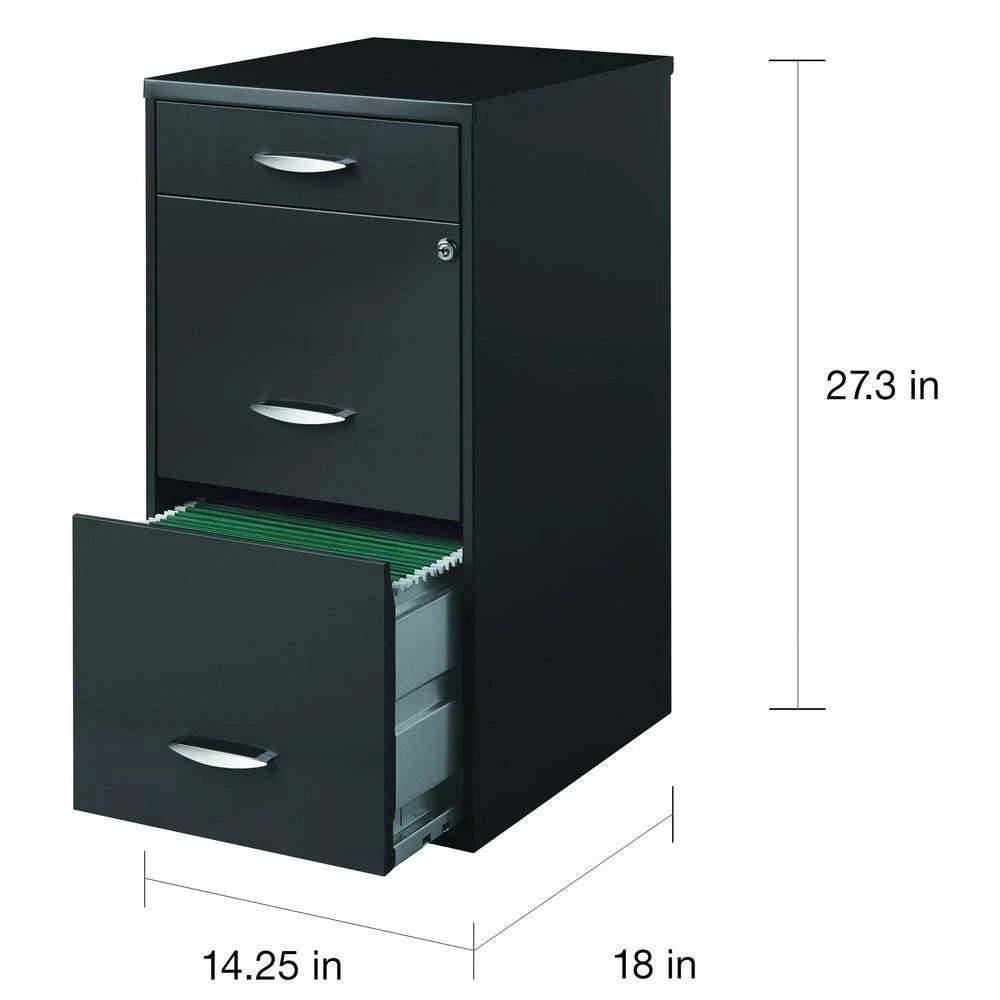 3-Drawer Charcoal File Cabinet R25793