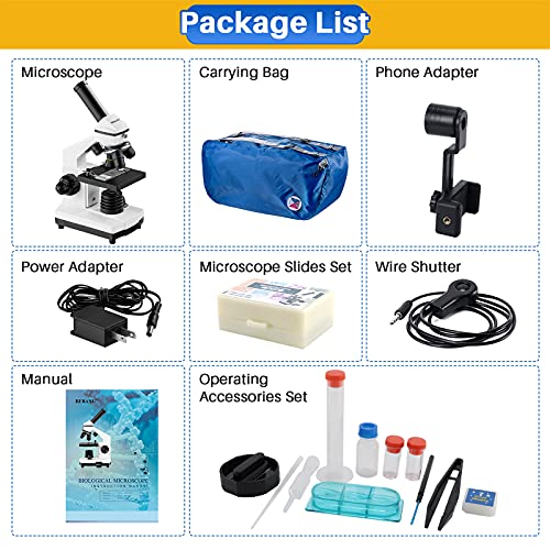 100X-2000X Compound Microscope with Slides D207685