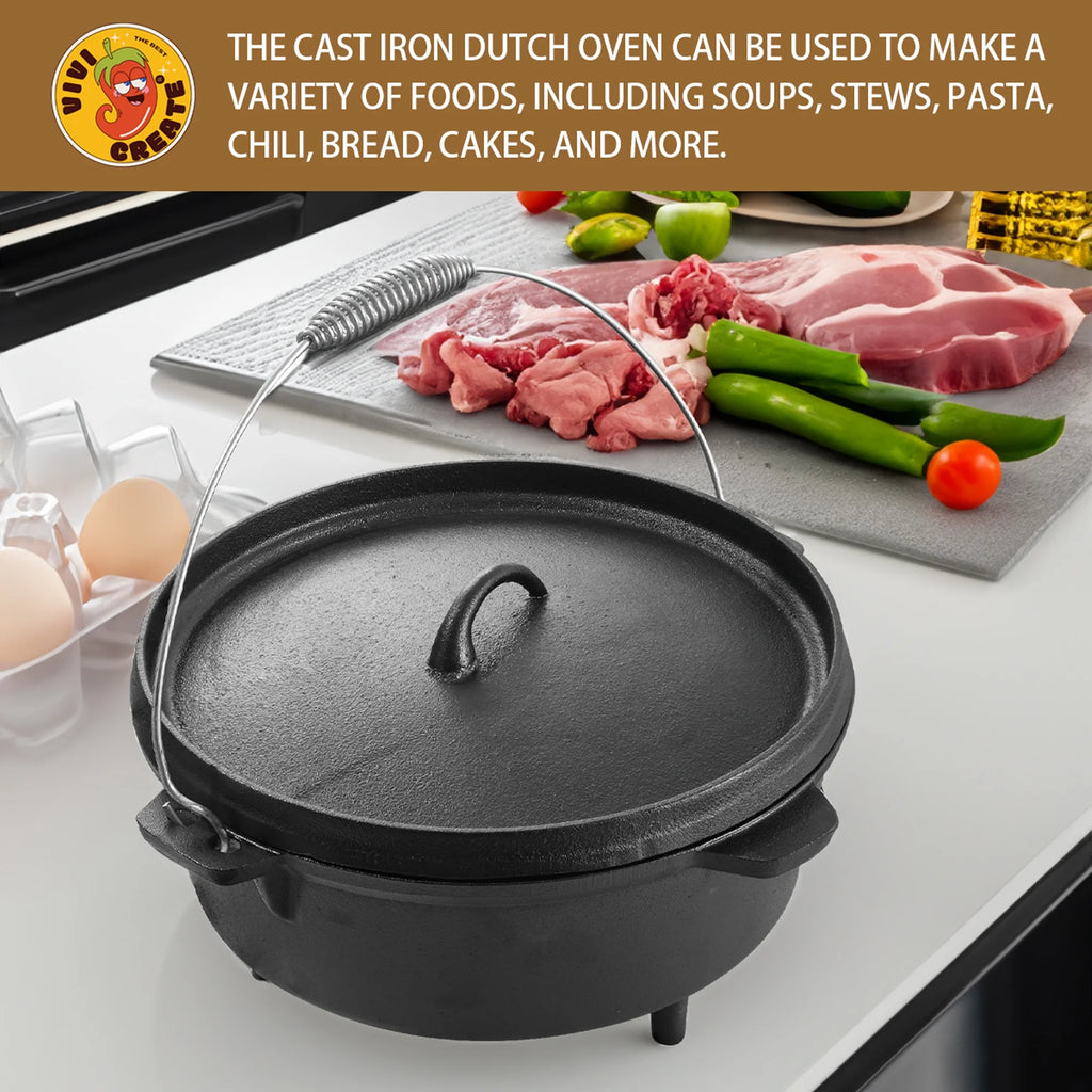 Pre-Seasoned 9-Quart Cast Iron Dutch Oven L48884