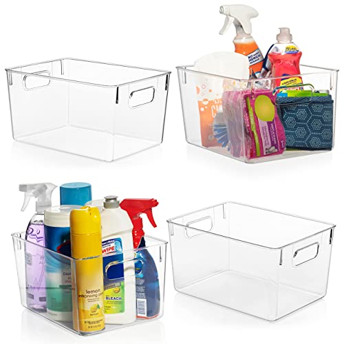 Clear Plastic Storage Bins E222