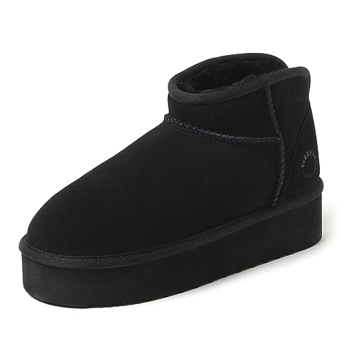 Women's Shearling Fur Lined Mini Ankle Boot B613743