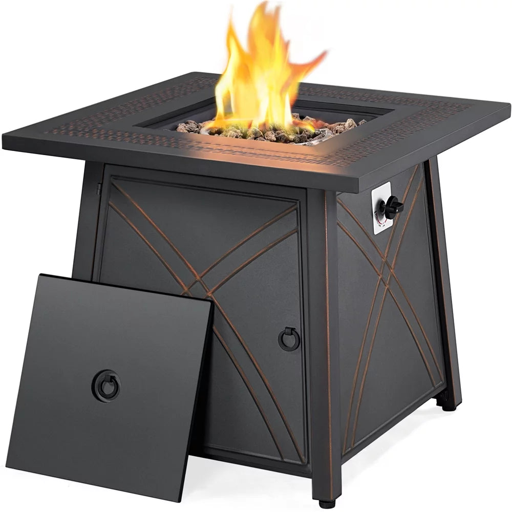 Copper Propane Fire Pit Table A5932