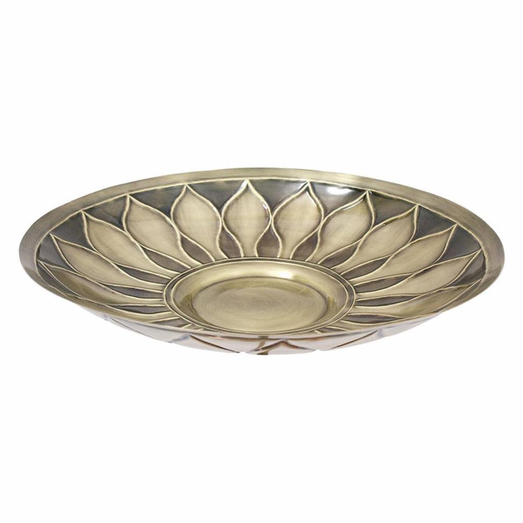 Brass Birdbath with Stake R1023