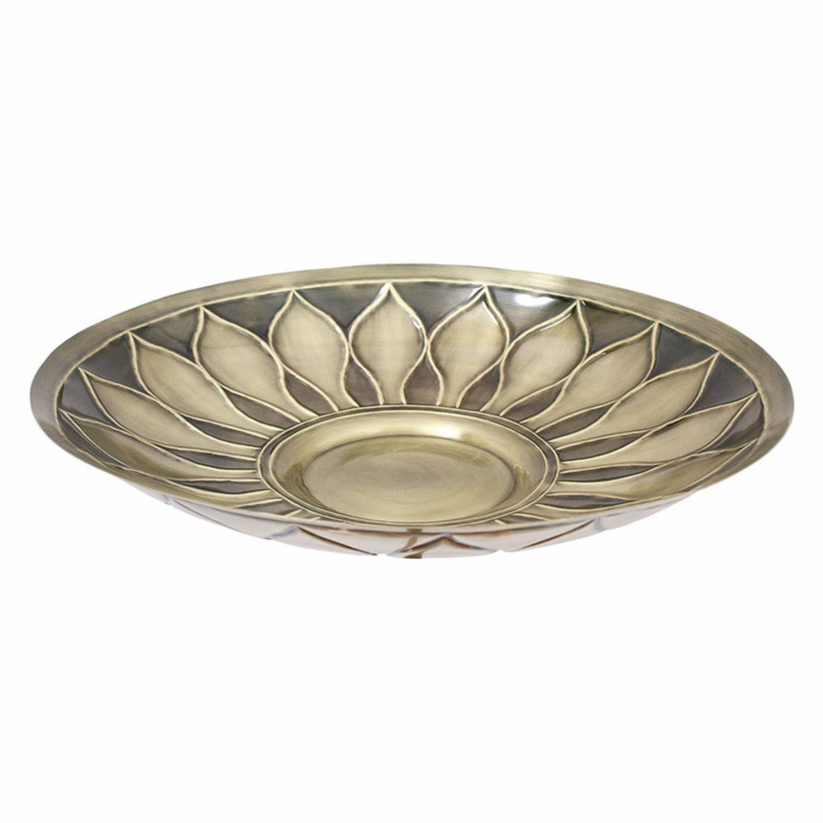 Brass Birdbath with Stake R1023