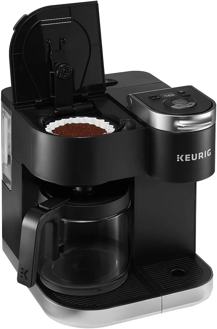 Black Single Serve & Carafe Coffee Maker D711