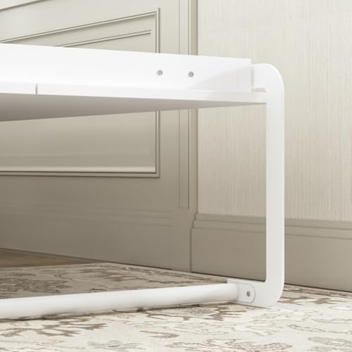 White Queen Size Murphy Wall Bed Cabinet Foldable Platform Bedframe V22441