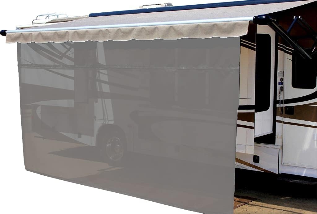 Solar Mesh Sunscreen for 12V Electric RV Awning - 13' x 6' - Grey B92624