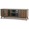 TV Stand with Two Cabinets and Open Shelves Y8876
