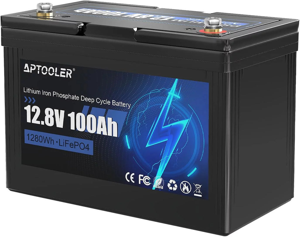 12V 100Ah LiFePO4 Battery with 100A BMS H69729