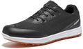 Water-Resistant Lightweight Non-Slip Leather Golf Shoes Y9686